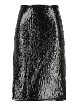 Gucci side-split midi skirt - Black