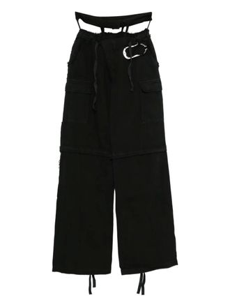 Ottolinger cargo-pocket trousers - women - Cotton - S - Black