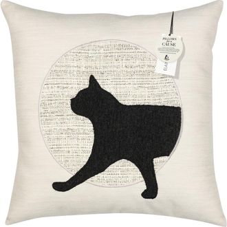 Elaine Smith Unconditional Meow (Head) Handmade Terry Indoor/Outdoor Pillow - SUPPORTS PETS at Nordstrom, Size 20X20