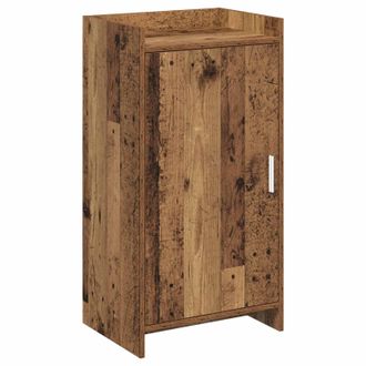 vidaXL Armario Zapatero Con Puerta Madera Envejecida 48 X 36 X 92 Cm Vidaxl