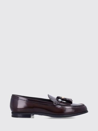 Churchs Brushed Leather Loafers with Tassels and Raised Apron