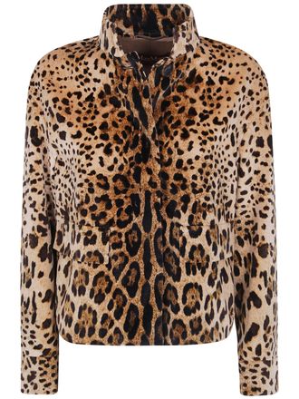 Max Mara Jacket Leopard Velvet Mst Edro