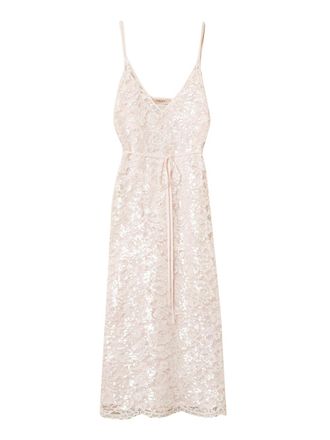 Twin-Set Long Midi Dress with Slip