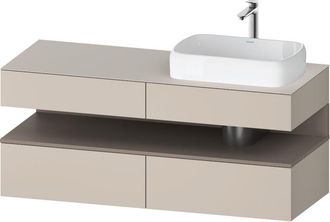 Duravit Qatego Consola Mueble Bajo Lavabo, 2 Extensiones, 2 - Duravit