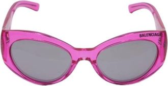Balenciaga Pre-owned Round Zonnebrillen - Dames - Vintage Accessoires - Roze - ONE Size - Vintage