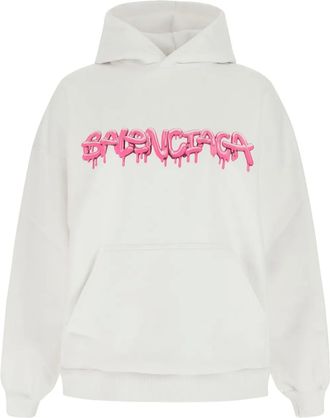 Balenciaga Felpa Slime con stampa - Bianco