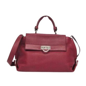 Ferragamo Pre-owned Handbags, female, Red, Size: ONE SIZE Pre-owned Handbag