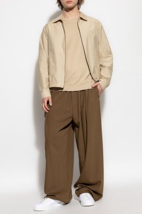 Theory Lightweight Jacket With Collar, Mens, Beige