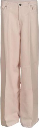 Dondup Dakota Loose-fit Jeans - Dames - Wijde Broeken - Roze - W28 - Katoen - Broeken