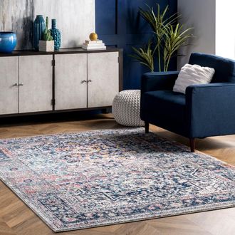 nuLOOM Vintage Lilah Medallion Area Rug