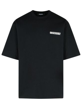 Dsquared2 Obsessed Black Cotton T-Shirt