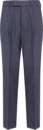 Ermenegildo Zegna Luxe Maatkleding Regular Broek - Heren - Nette broeken - Grijs - S - Broeken