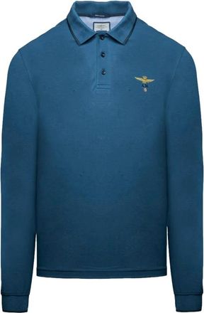 Aeronautica Shirts - Heren - Polos - Blauw - L - Tops