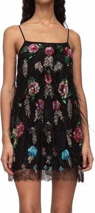 Sea New York Bethany Slip Mini Dress In Black Multi