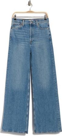 Re/Done 70s High Waist Wide Leg Jeans in Media Noche at Nordstrom Rack, Size 30