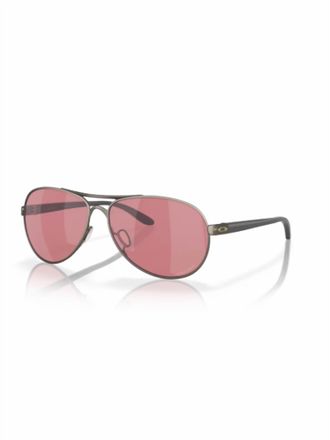 Oakley Womens Feedback Sunglasses In Silver Prizm Dark Golf