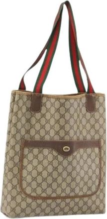 Gucci Pre-owned Tote Bags, female, Beige, Size: ONE SIZE Pre-owned Plastic Tote Bag