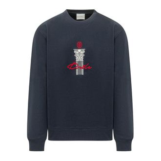 Dr&ocirc;le de Monsieur Hoodies & sweatvesten, Heren, Blauw, S, Katoen, Printed Sweatshirt