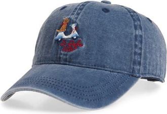 Frasier Sterling Dolce Vita Cotton Canvas Baseball Cap in Blue at Nordstrom