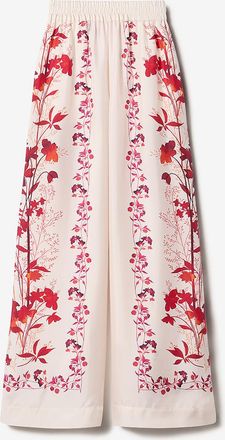 La DoubleJ Seidentwillhose mit weitem Bein Palazzo Woodland Plac&eacute;e