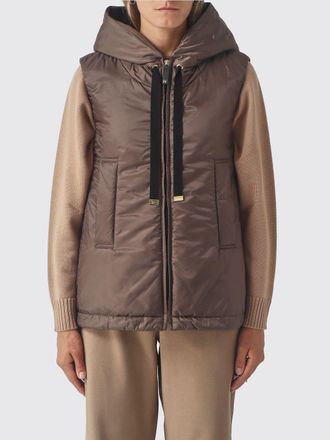Max Mara Gilet imbottito in tessuto tecnico con cappuccio e collo alto