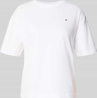 Tommy Hilfiger Slim Fit T-Shirt aus reiner Baumwolle in Weiss, Gr&ouml;&szlig;e XL