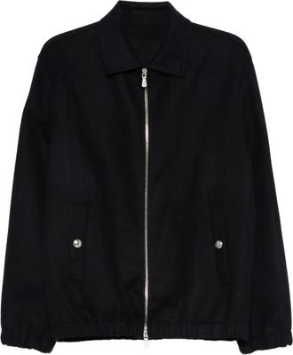 Eleventy Bomberjack met rits - Blauw