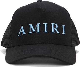Amiri embroidered-logo baseball cap - men - Cotton made in Africa (CmiA) - One Size - Black
