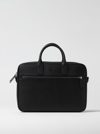 Emporio Armani Borsa da lavoro in pelle sintetica con logo Emporio Armani