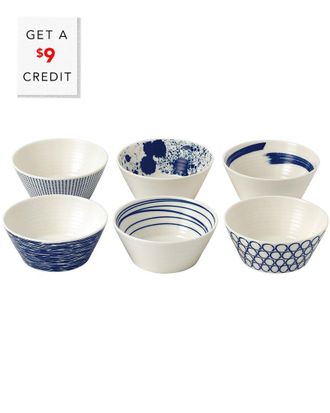 Royal Doulton Set Of 6 4.3In Pacific Tapas Bowls With $9 Credit