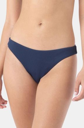 Roxy Rib Love Hipster Bikini Bottoms in Mood Indigo at Nordstrom, Size X-Large