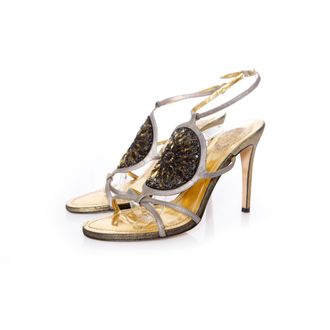 Rene Caovilla Sandalen met pailletten