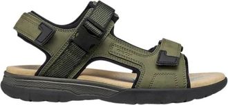 Geox Spherica EC5 Sandal - Heren - Outdoorschoenen - Groen - 42 EU - Leer - Fitness