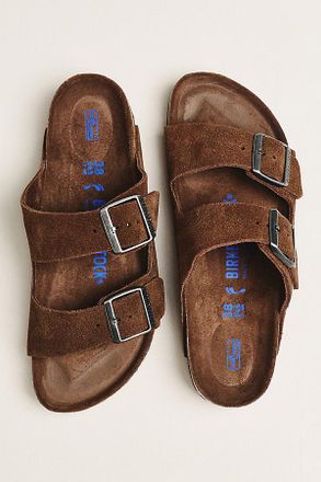 Birkenstock Arizona Suede Soft Footbed Sandals
