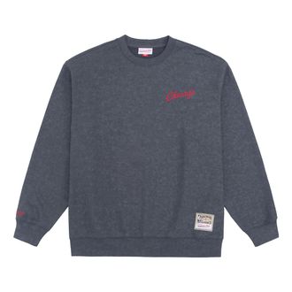 Mitchell & Ness x NBA Chicago Bulls Small Logo Sweatshirt Grey MNJYFWHD23093001