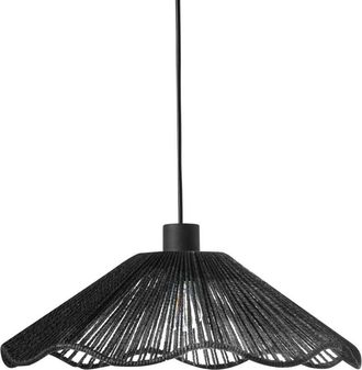 Beliani Pendant Lamp MIGORI Paper Black
