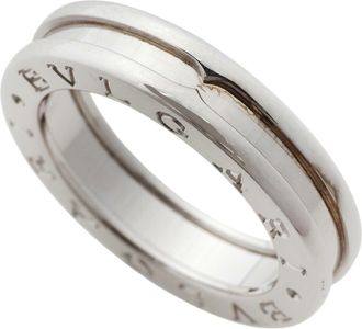 Bulgari White Gold White Gold (18K) Band Ring (Pre-Owned)