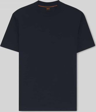 Boss Orange by Hugo Boss BOSS Orange Regular Fit T-Shirt aus reiner Baumwolle Modell TE_INTERLOCK in Marine, Gr&ouml;&szlig;e XXXL