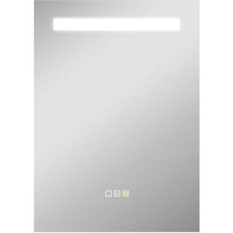 HOMCOM Homcom - Espejo De Ba&ntilde;o Con Luz Led 70x50 Cm Espejo De Ba&ntilde;o De Pared Con 3 Colores De Luz Funci&oacute;n Antivaho Funci&oacute;n De Memoria Ip44