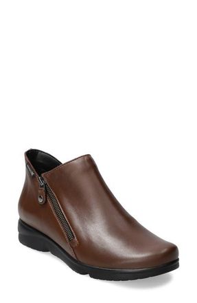 Mephisto Romia Double Zip Bootie in Brown Softy 1258 at Nordstrom, Size 10.5