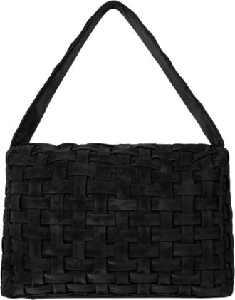 ALIX The Label Alix The Label - Gevlochten Bih Tas - Dames - Tassen - Zwart - Maat: ONE Size