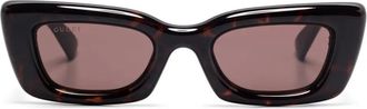 Gucci Occhiali da sole cat-eye - Marrone