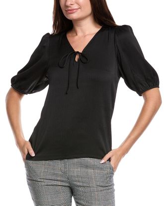 Anne Klein Elbow Puff Sleeve With Tie Solid Ity W