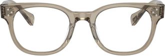 Oliver Peoples Afton square-frame glasses - unisex - Acetate - 49 - Neutrals