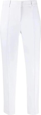 Michael Kors Witte Casual Slim Crop Broek - Dames - Slim Fit Broeken - Wit - M - Broeken