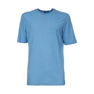 Kired Kired, Tops, Heren, Blauw, M, Katoen, Katoenen Crew Neck T-shirt
