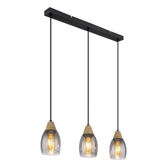 Globo Lighting L&aacute;mpara Colgante - Reid - Negro - Vidrio - Gran L&aacute;mpara - Globo