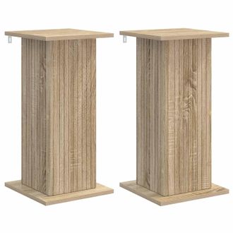 vidaXL Soporte De Plantas 2 Pcs Roble Sonoma 30,5 X 30 X 60,5 Cm Vidaxl