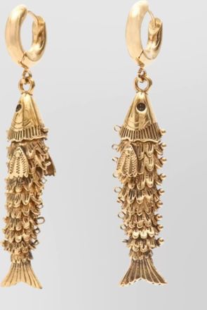 Isabel Marant fish drop earrings pair