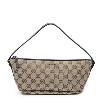 Gucci Pre-owned Womens Boat Pochette Shoulder Bag - Brown - One Size